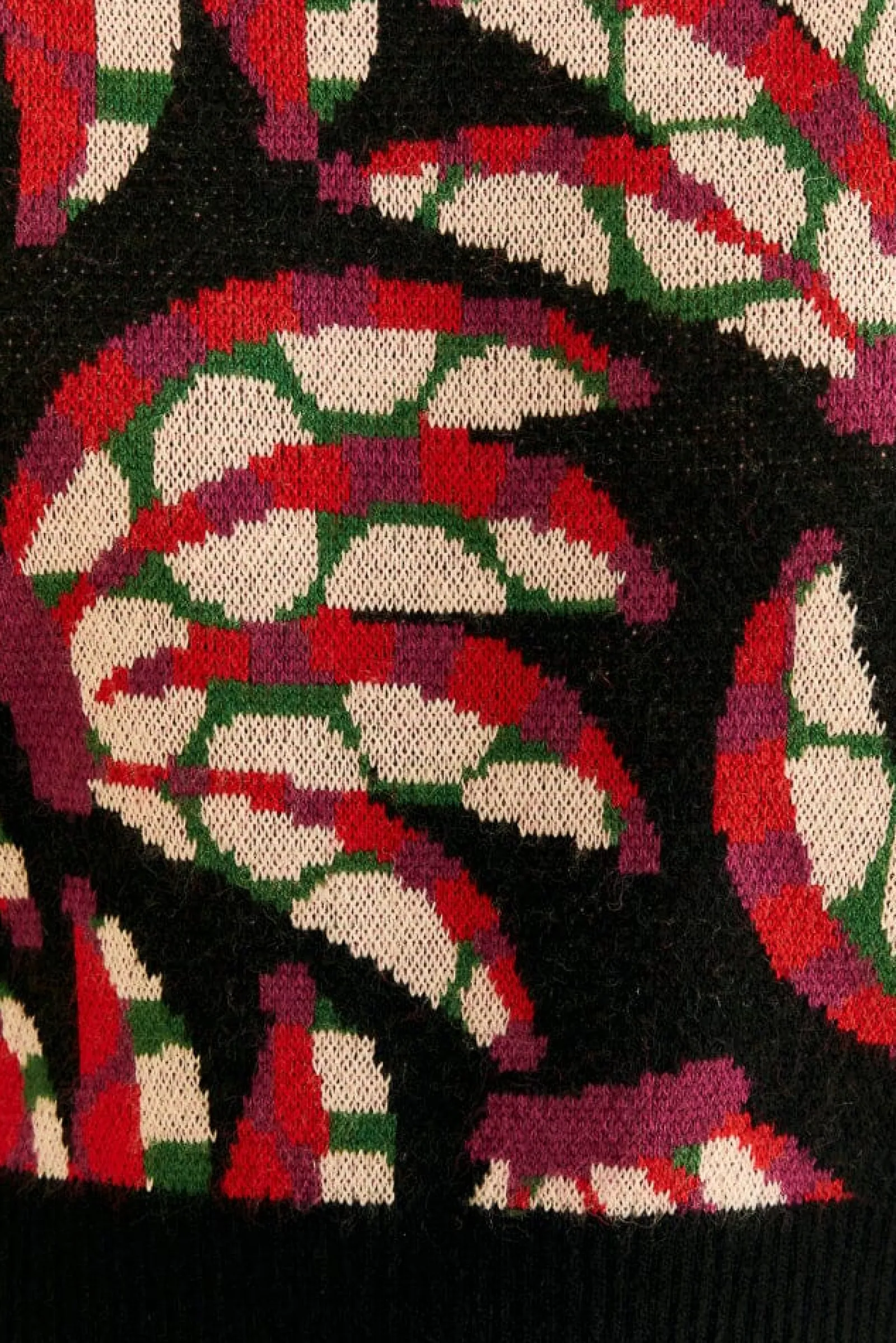 BLACK BANANA DOTS KNIT SWEATER