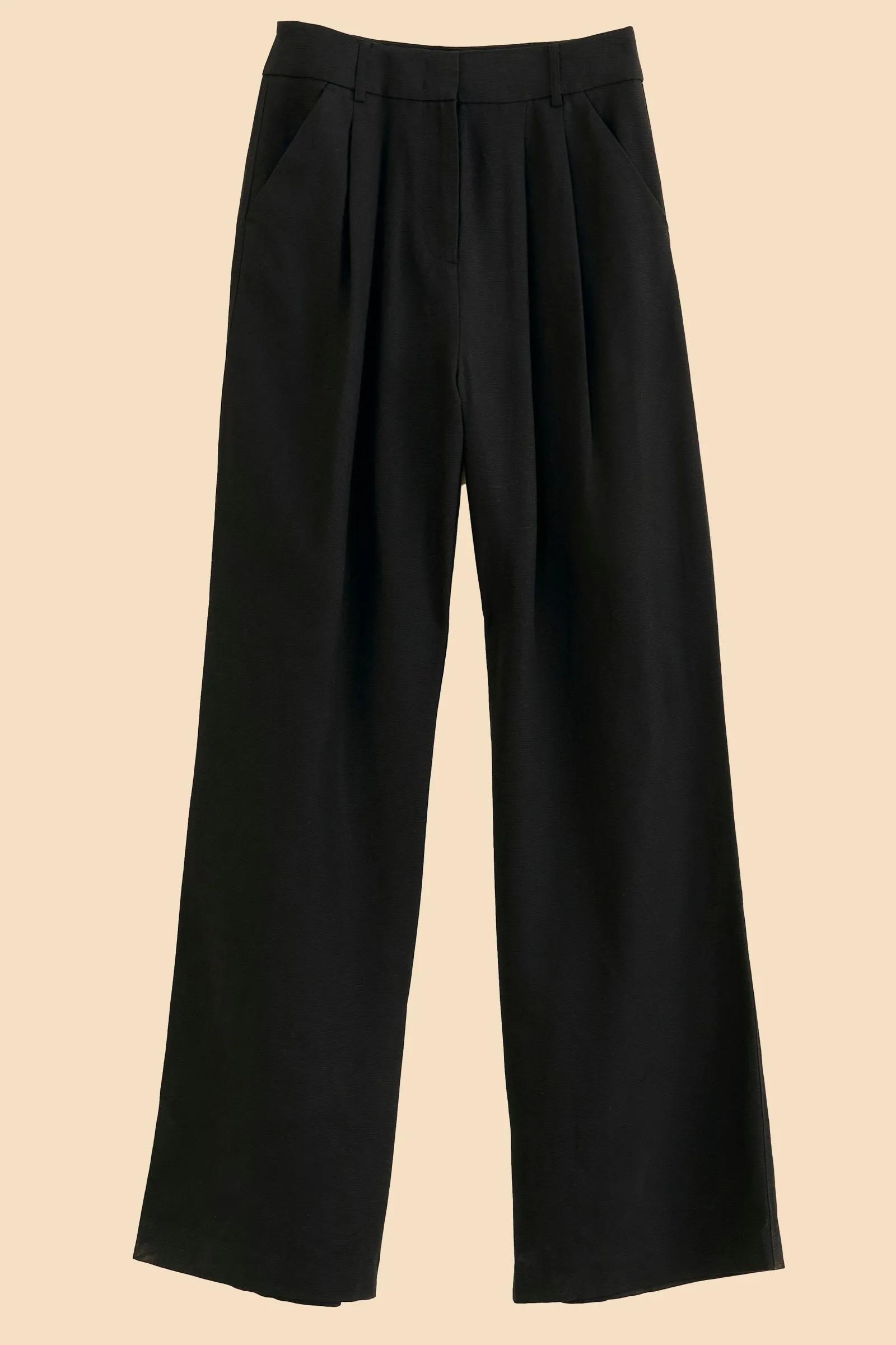 BLACK LOW WAISTED PANTS
