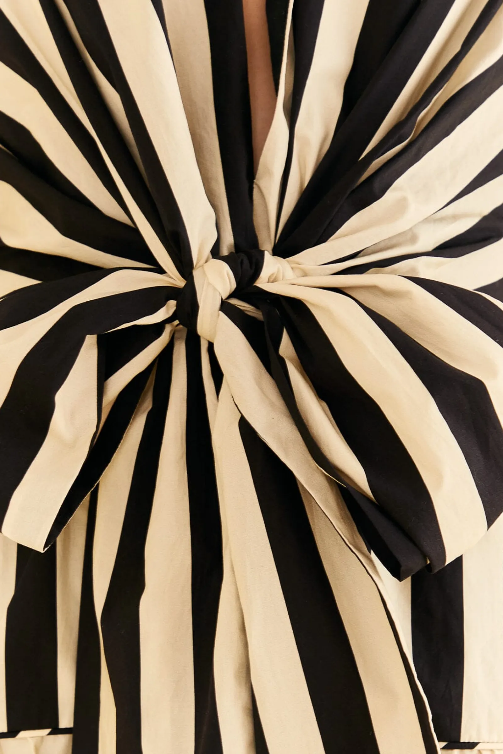 BLACK MIXED STRIPES SHORT SLEEVE MINI DRESS