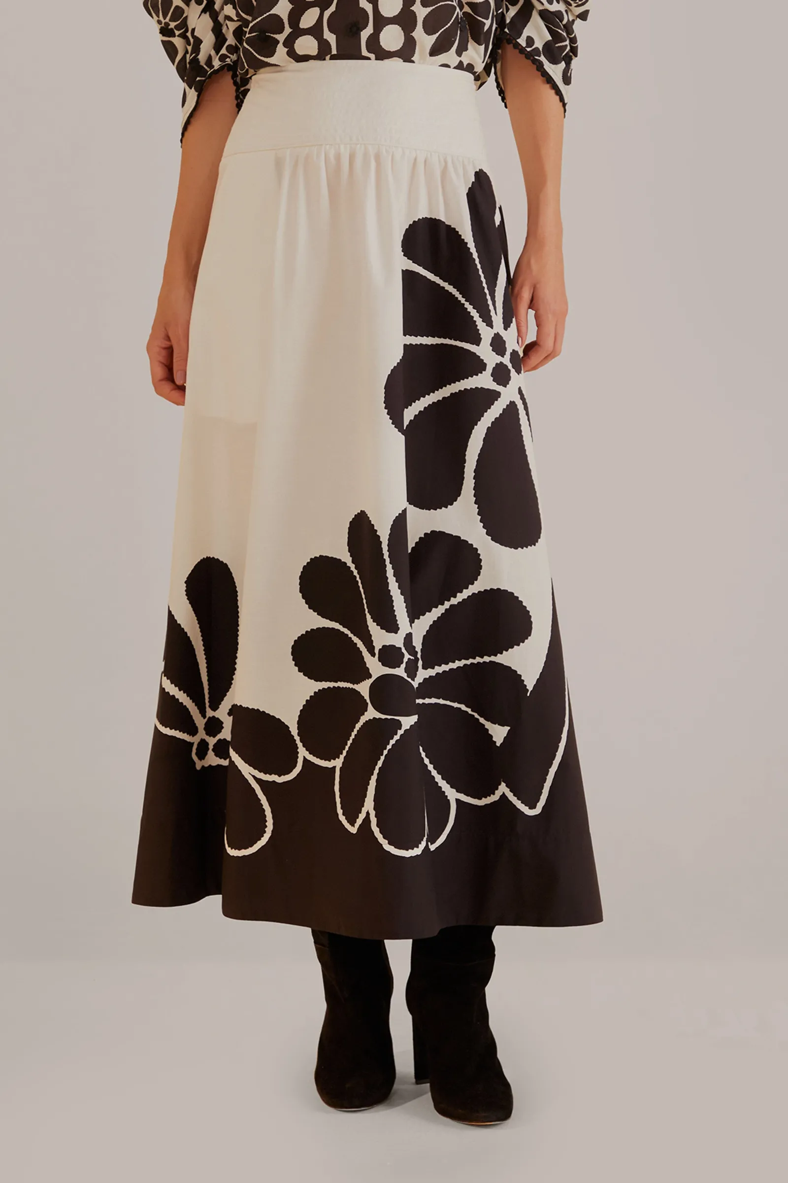 BLACK PALERMO MAXI SKIRT