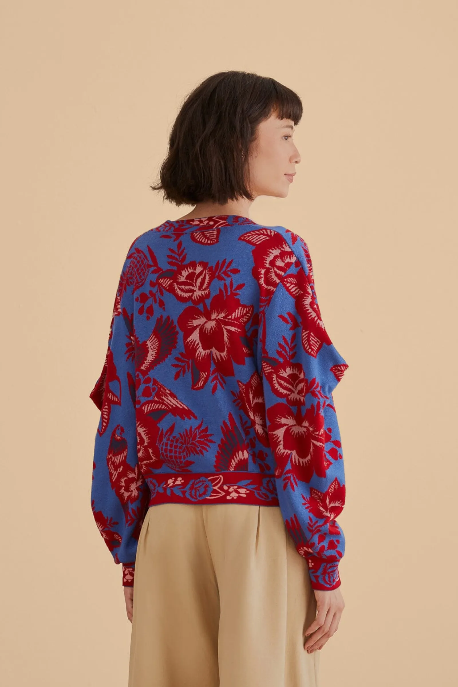 BLUE LACE GARDEN CARDIGAN