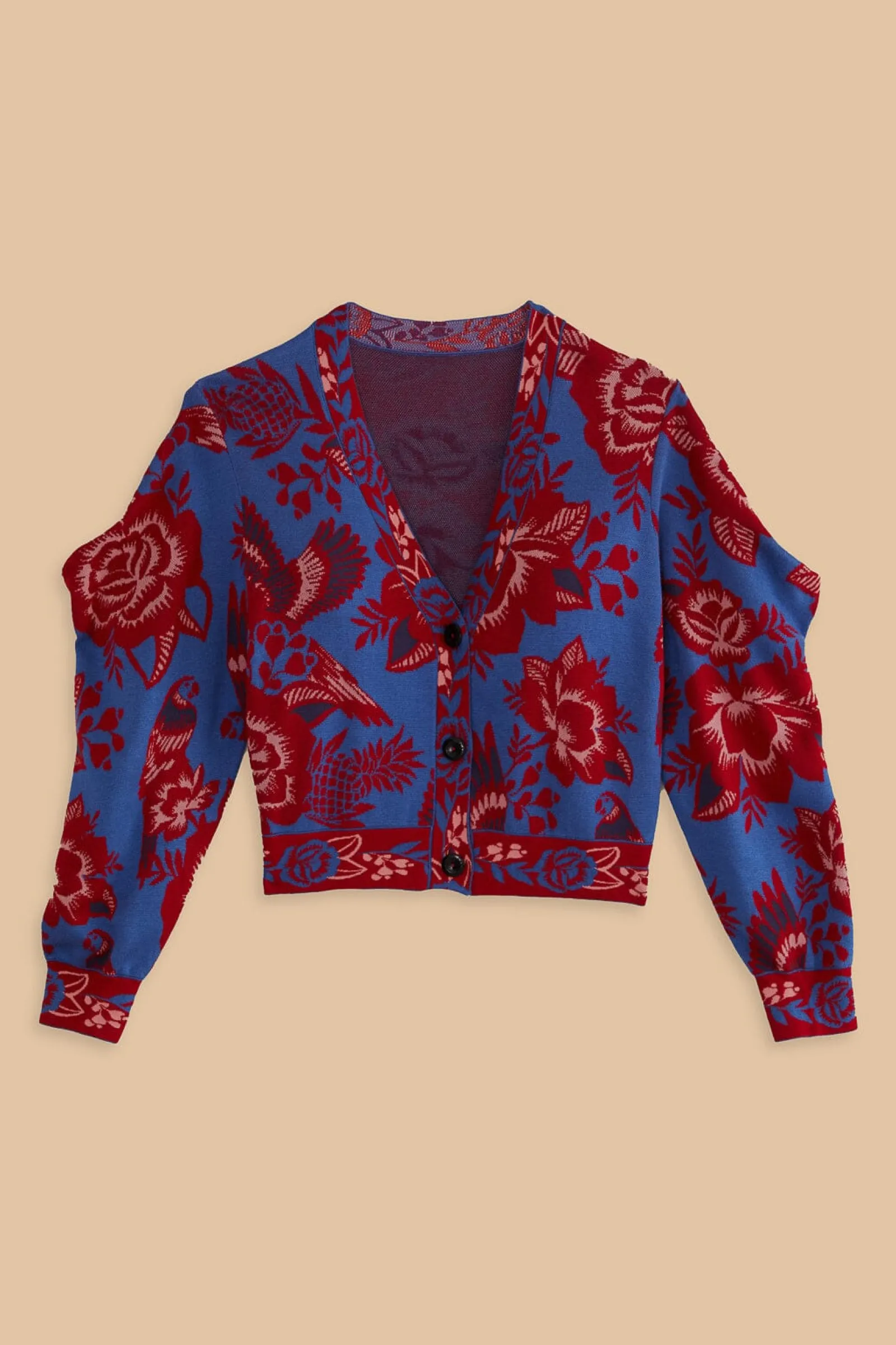 BLUE LACE GARDEN CARDIGAN