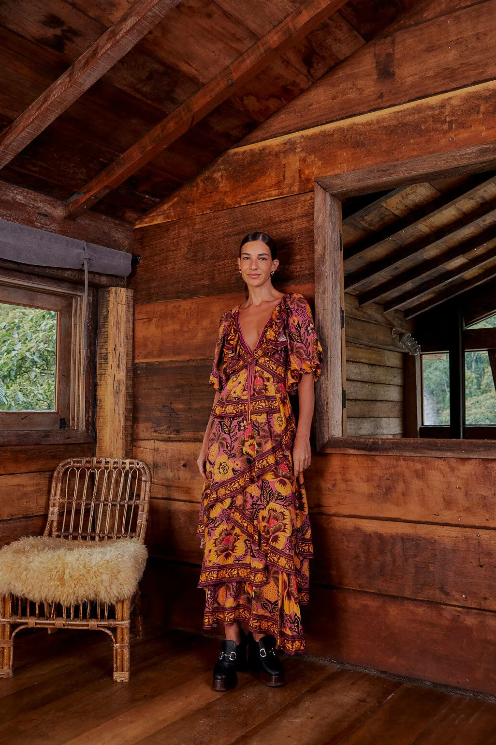 BLUSH GARDEN BLOOM MAXI DRESS