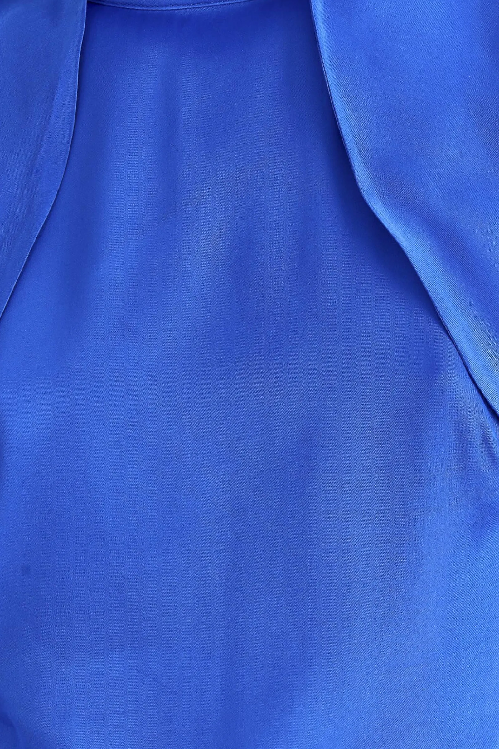 BRIGHT BLUE BACKLESS RUFFLE SLEEVE MINI DRESS