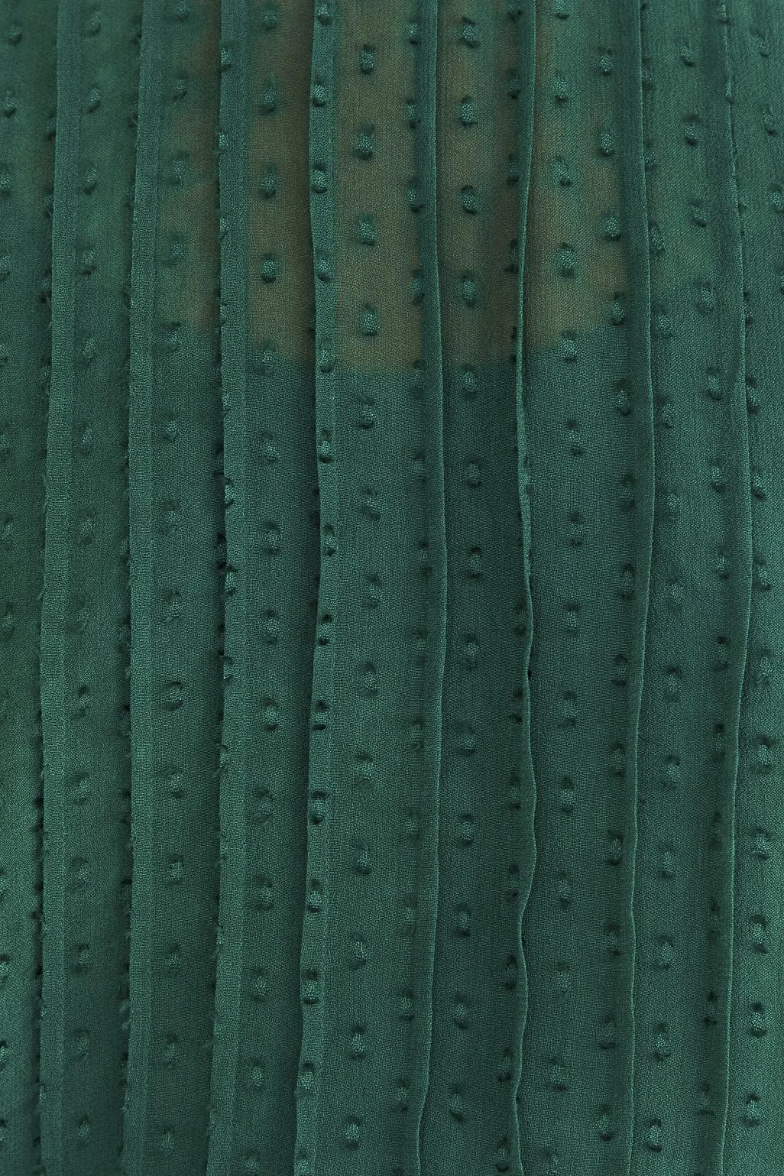 EMERALD RUFFLE LONG SLEEVE BLOUSE