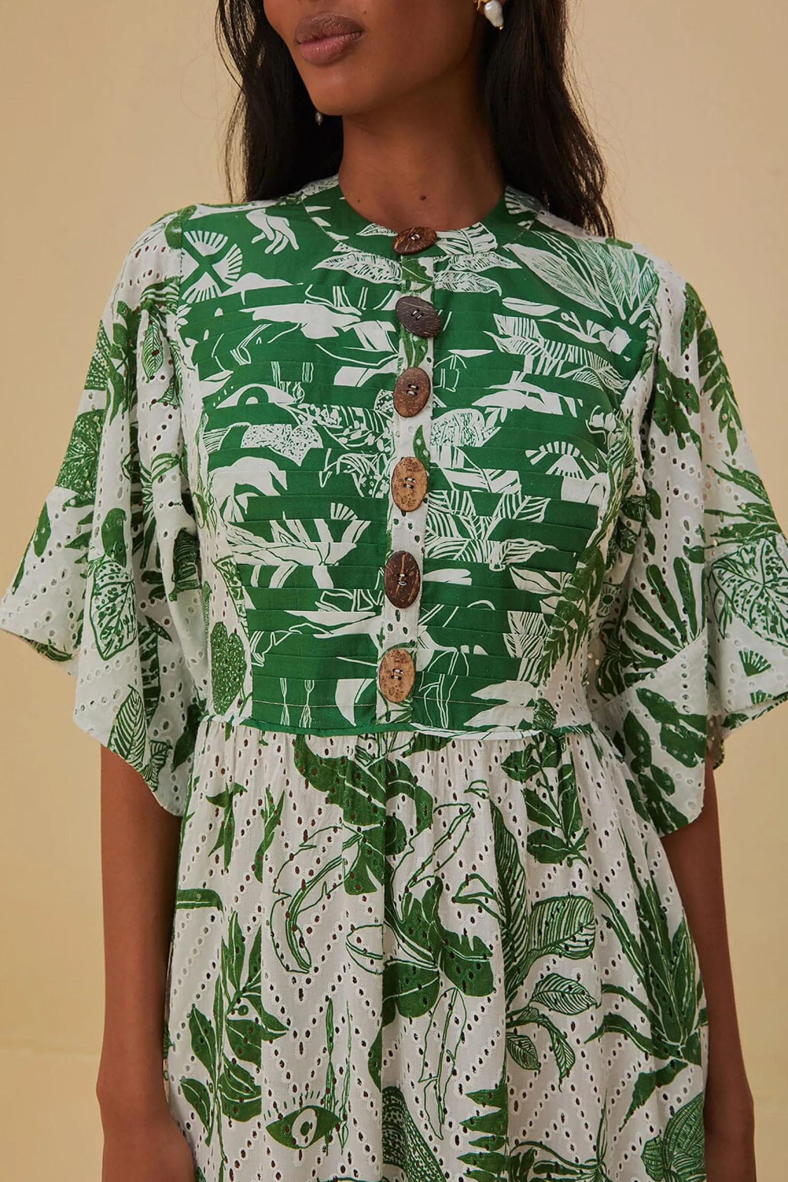 FOREST SOUL SHORT SLEEVE MIDI DRESS