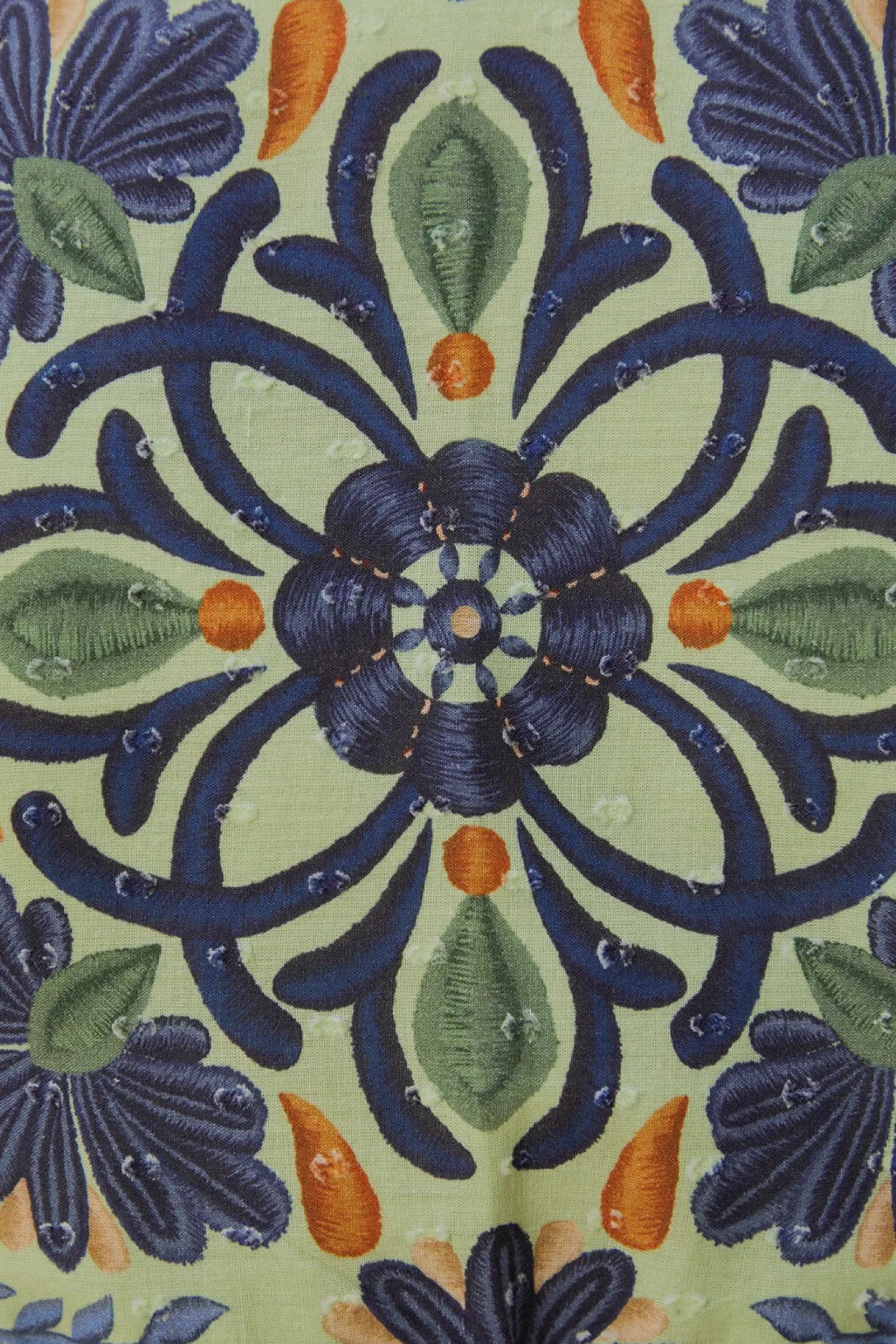 GREEN OCEAN TAPESTRY MAXI DRESS