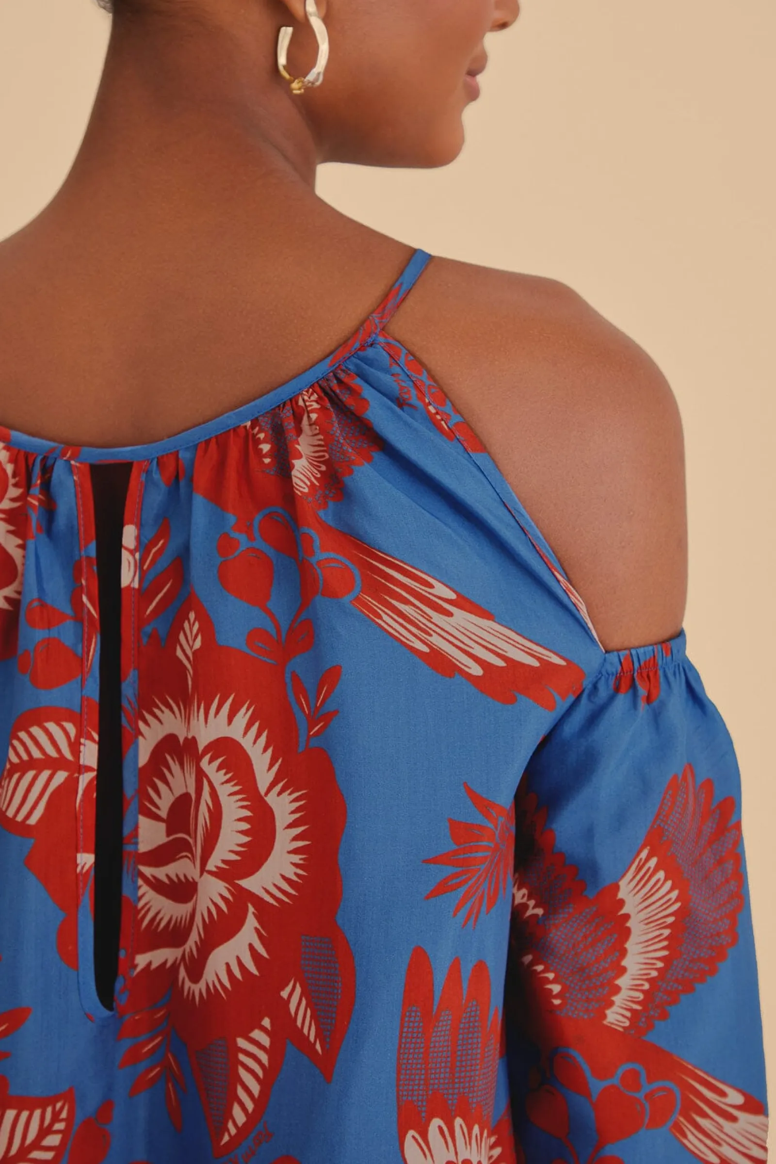 LIGHT BLUE LACE GARDEN MAXI DRESS