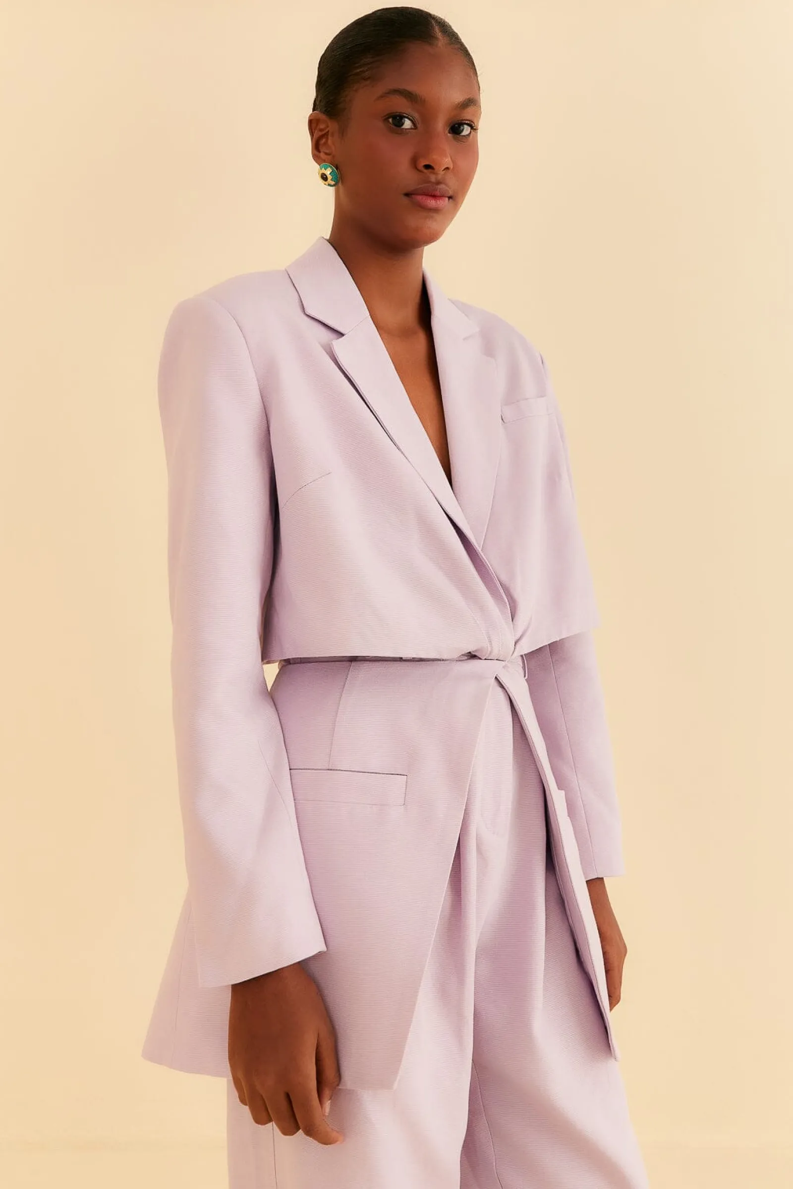  LILAC CUT OUT BLAZER