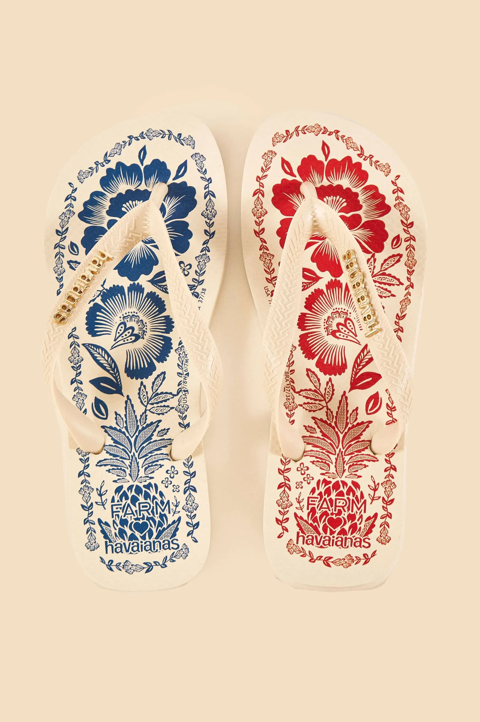 MIXED PINEAPPLE GARDEN HAVAIANAS SANDALS