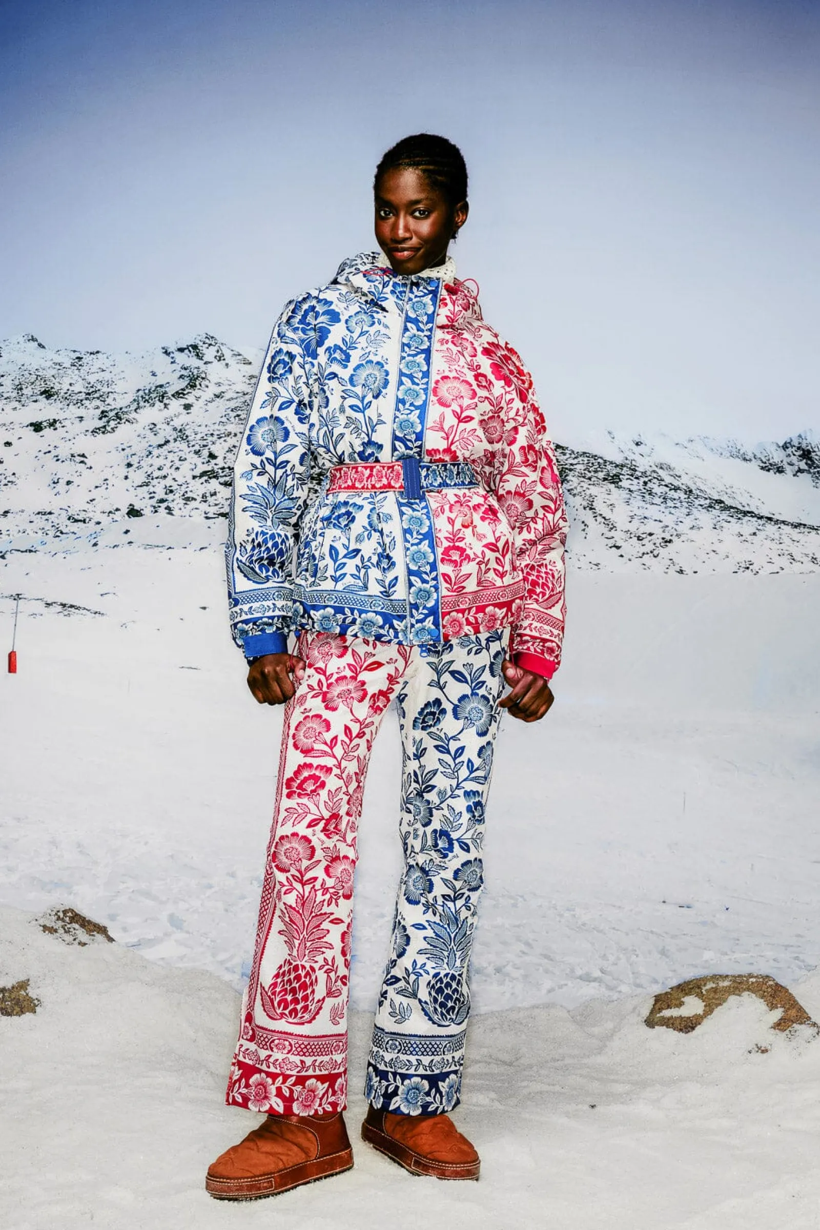 MIXED PINEAPPLE GARDEN SKI PANTS