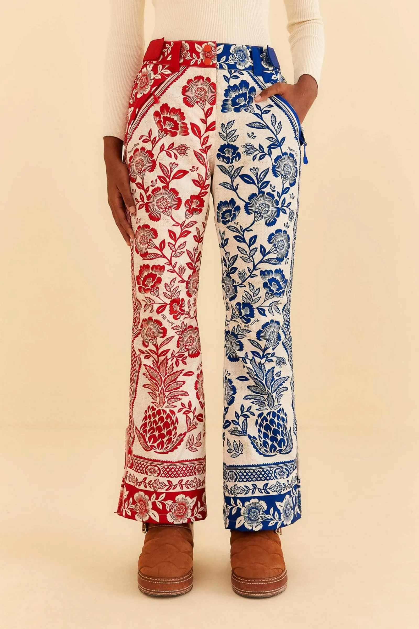 MIXED PINEAPPLE GARDEN SKI PANTS