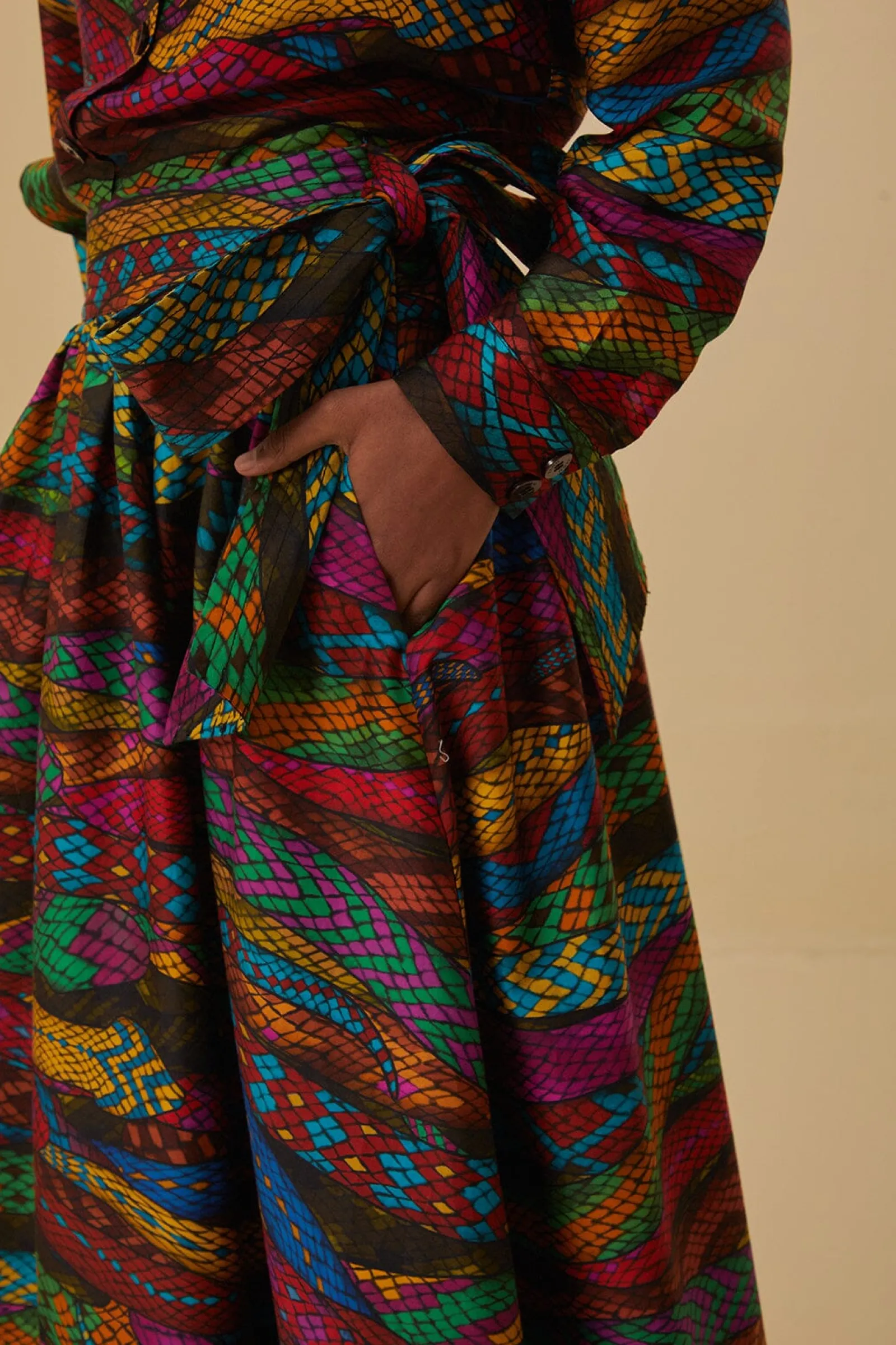  MULTICOLOR MIRAGE MIDI SKIRT