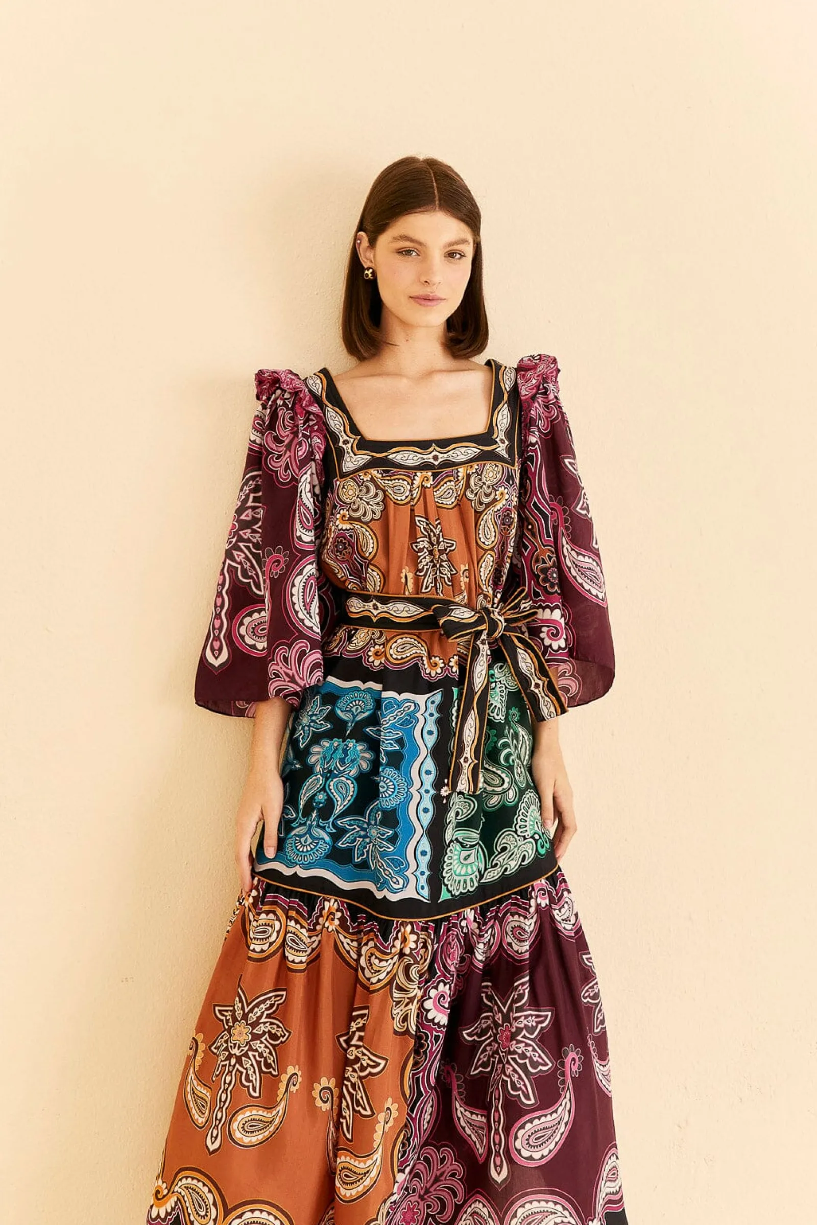 MULTICOLOR SWEET MERMAIDS MIDI DRESS