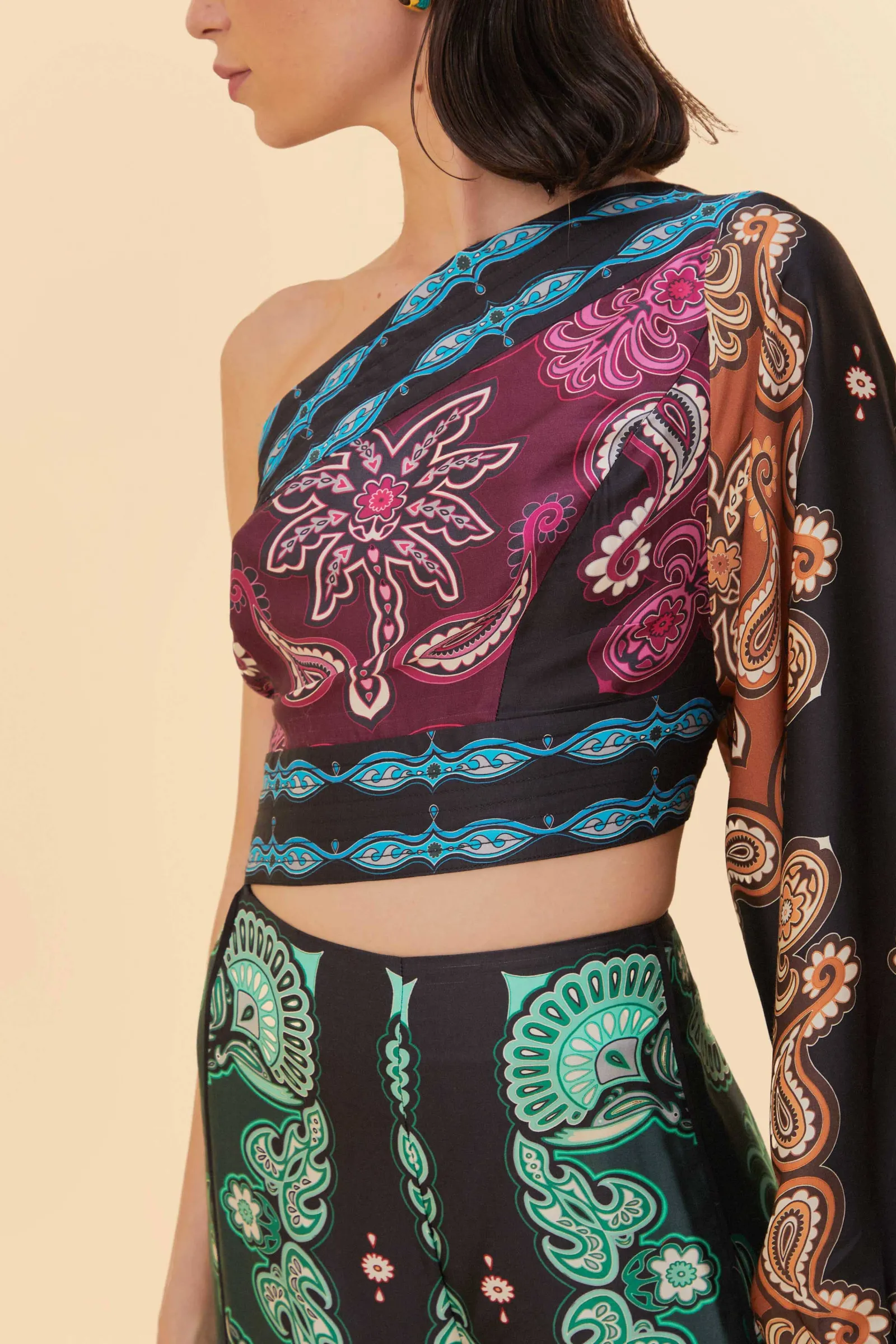  MULTICOLOR SWEET MERMAIDS ASYMMETRIC JUMPSUIT