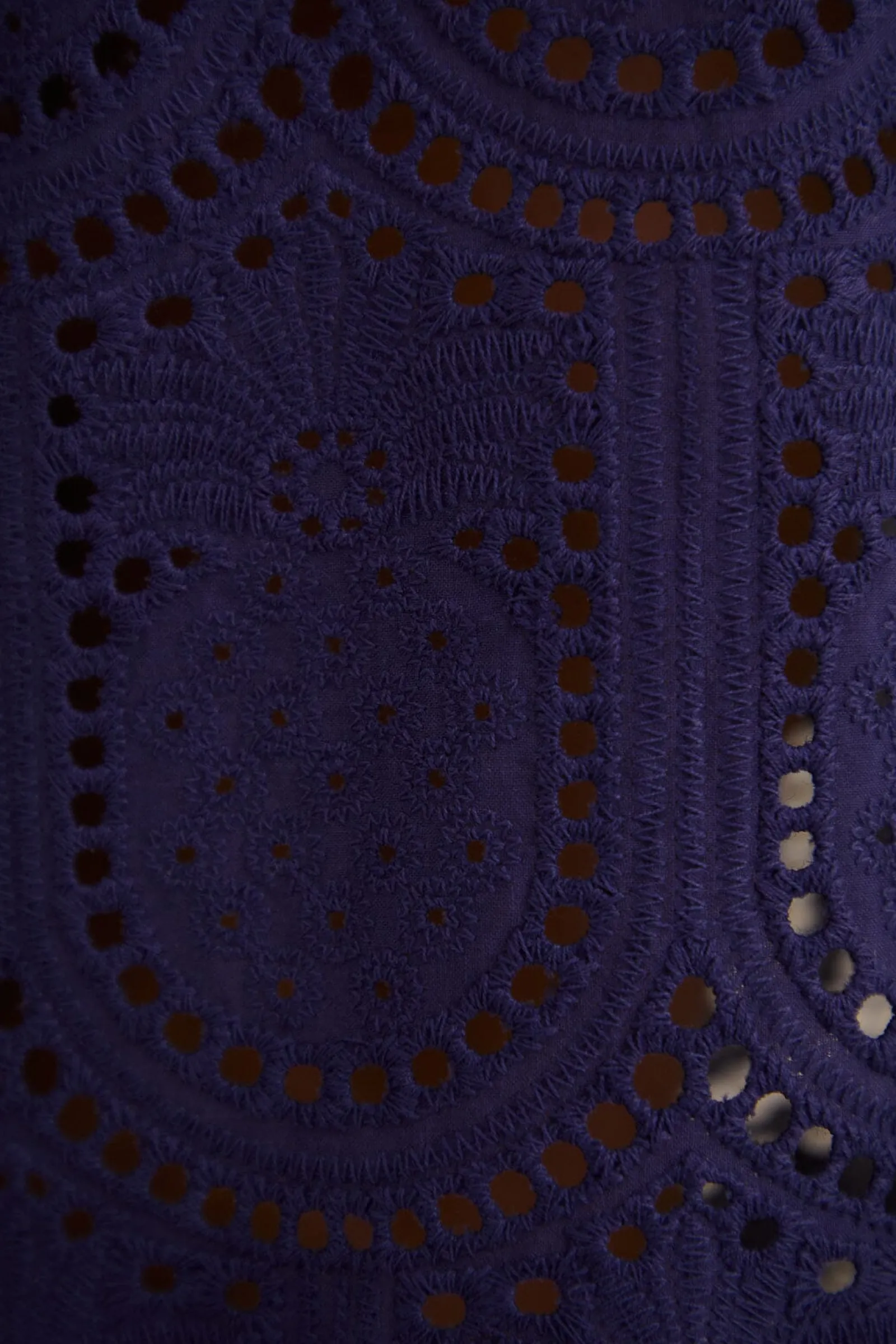 NAVY BLUE PINEAPPLE EYELET PANTS