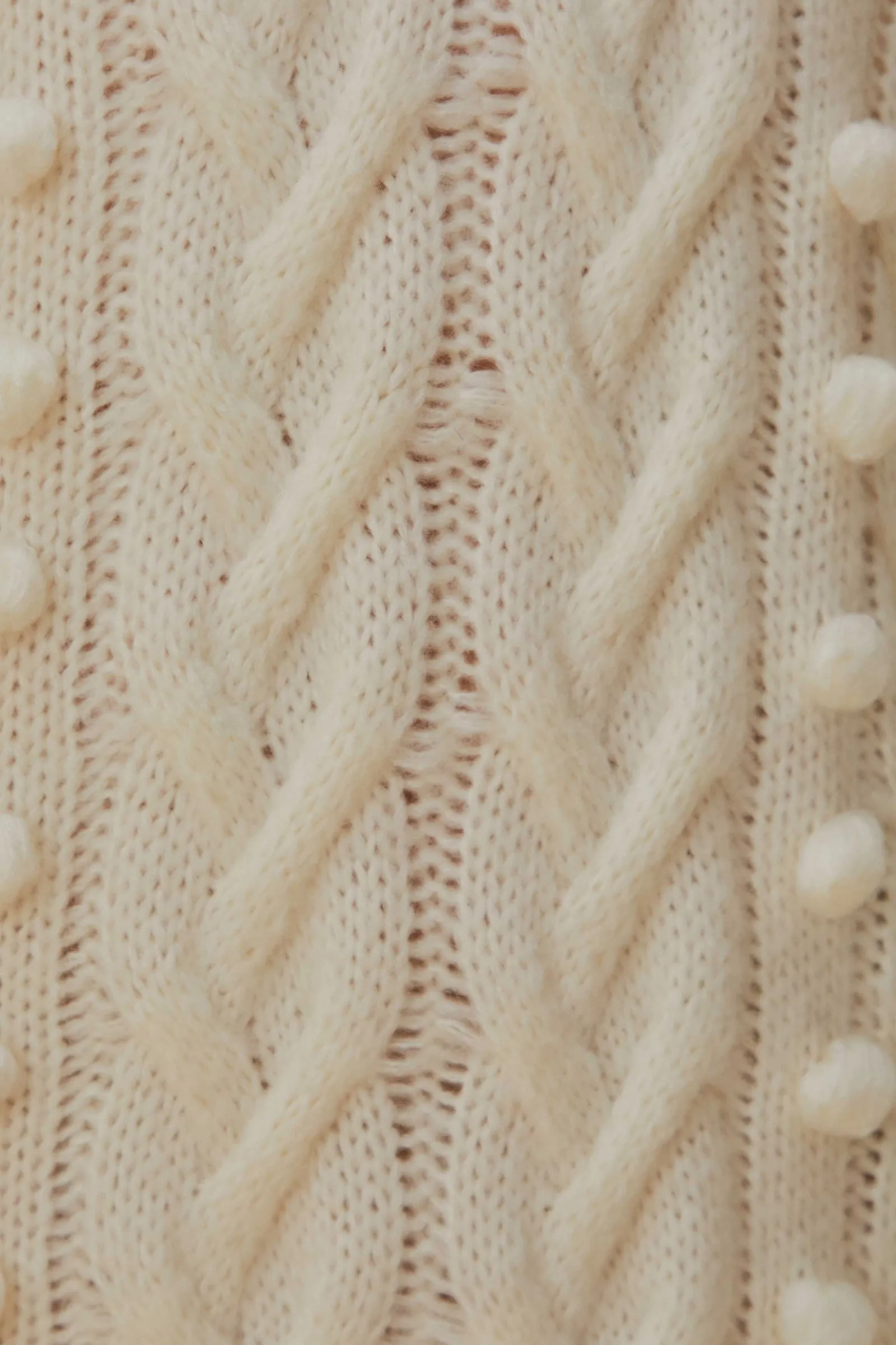 OFF-WHITE BRAIDED MIDI SWEATER DRESS