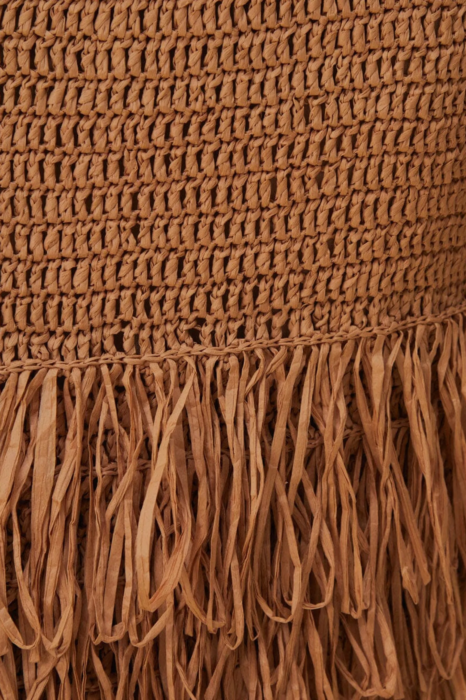 RAFFIA CUT-OUT MIDI DRESS