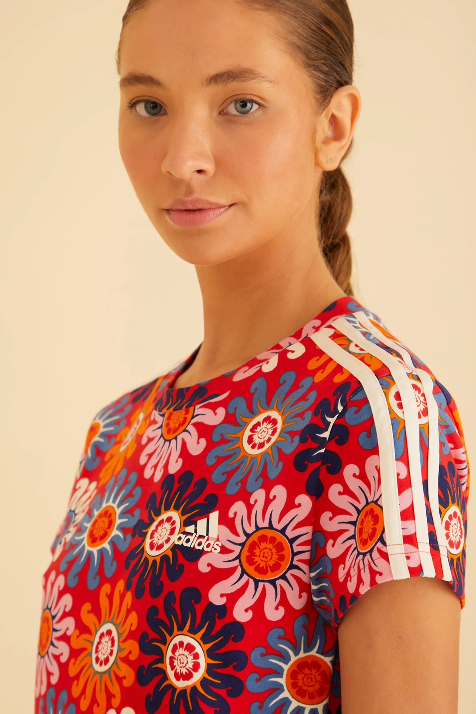 RED ADIDAS FARM DRESS