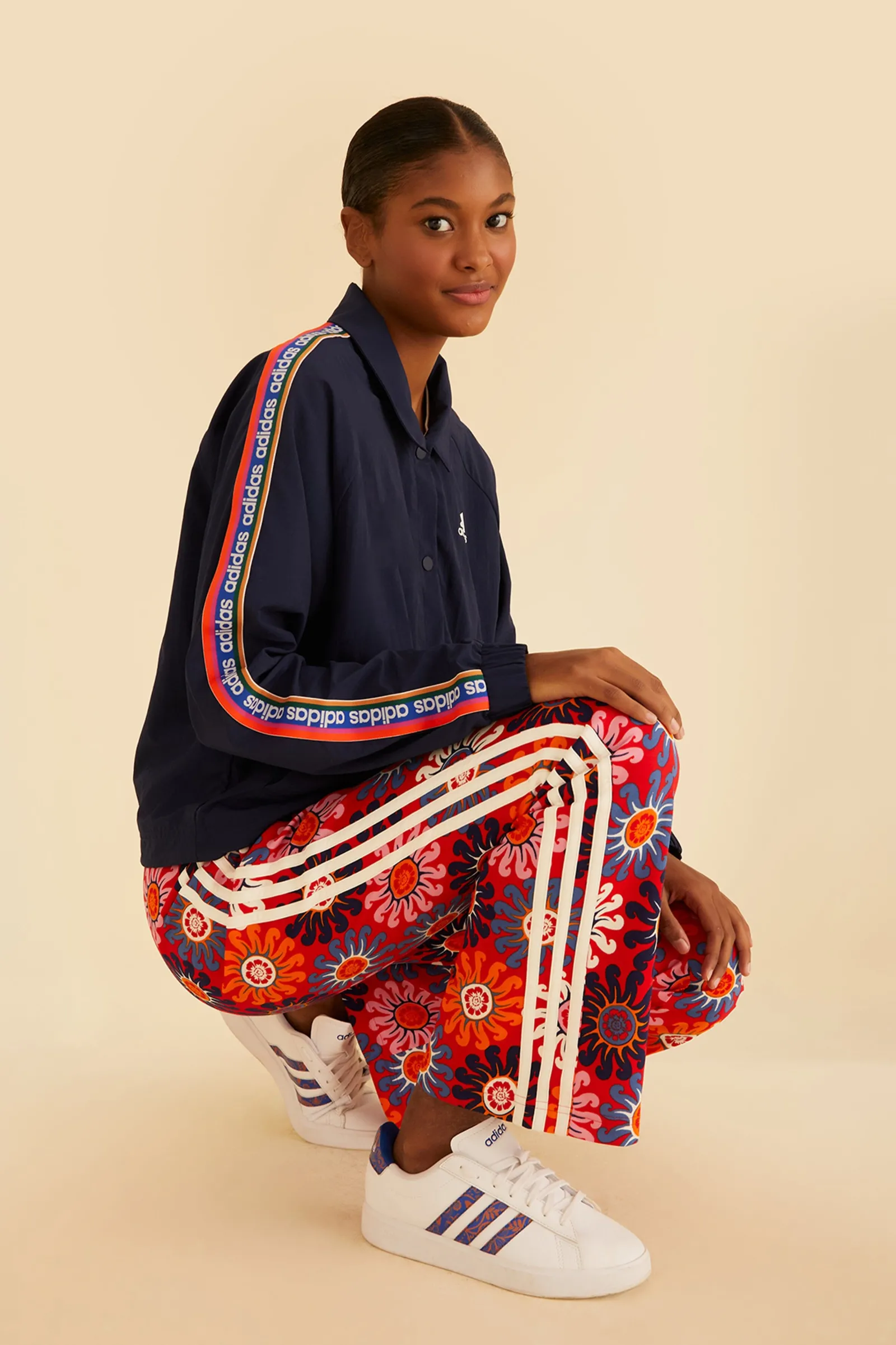  RED ADIDAS FARM PANTS