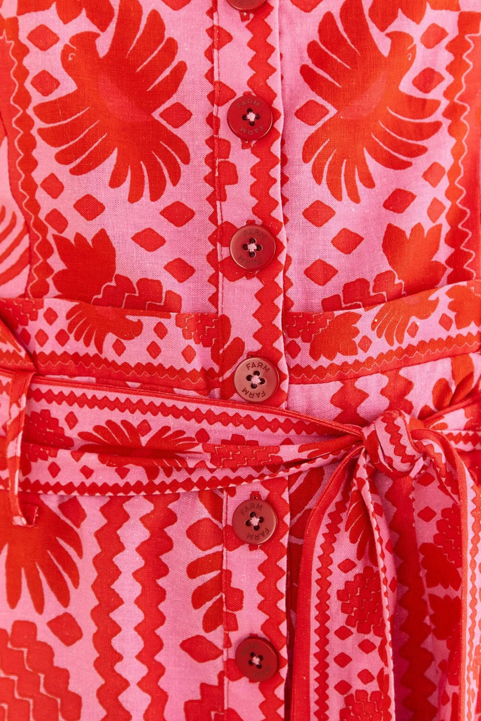 RED JUNGLE SCARF ROMPER