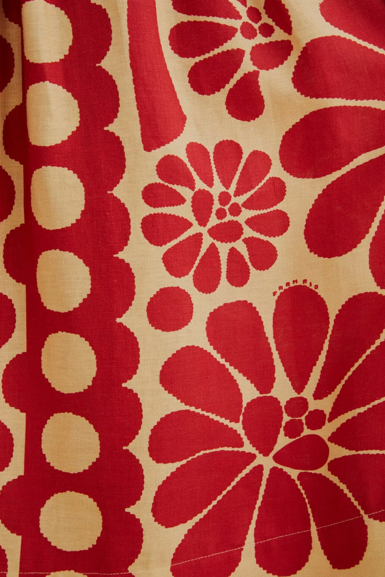 RED PALERMO SLEEVELESS MIDI DRESS