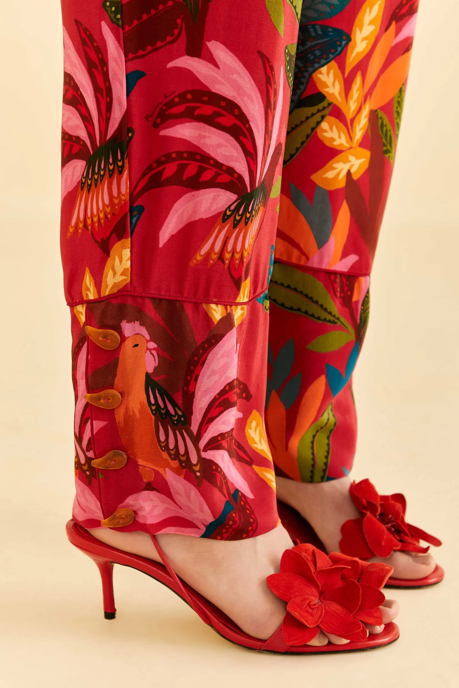 RED ROOSTER LEAVES PANTS
