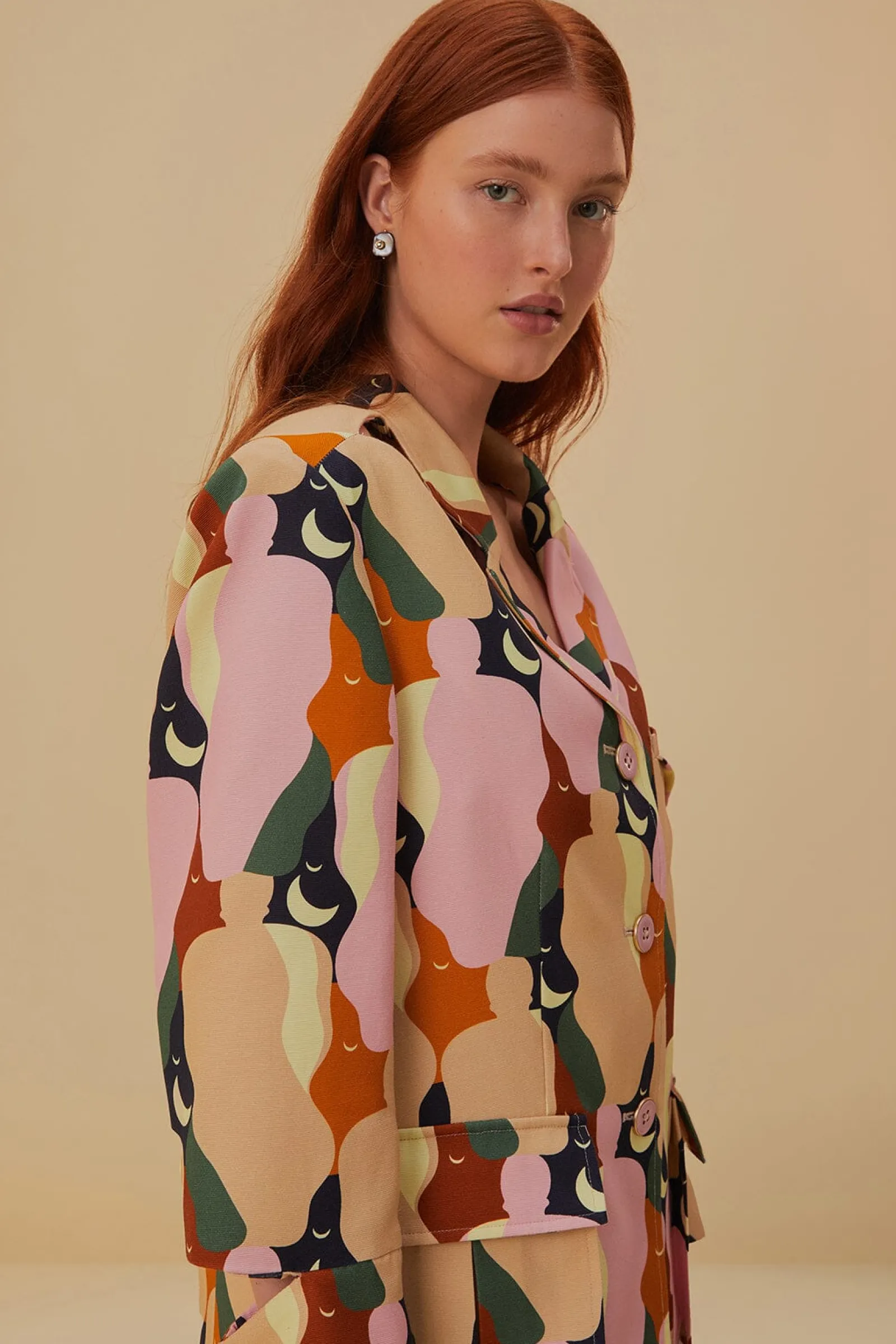 THE KISS MULTICOLOR CUT OUT BLAZER