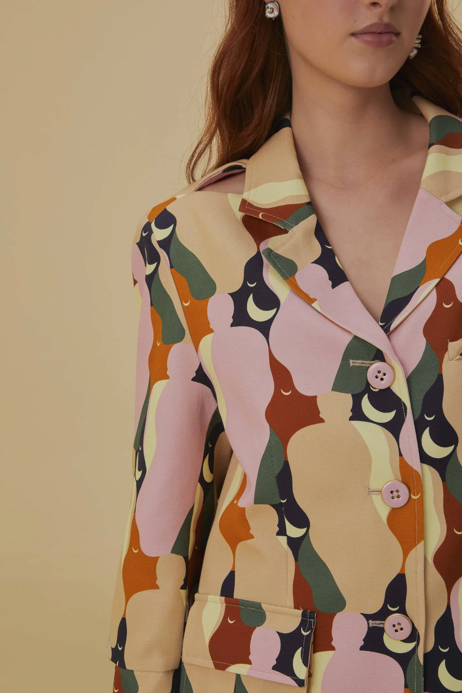 THE KISS MULTICOLOR CUT OUT BLAZER