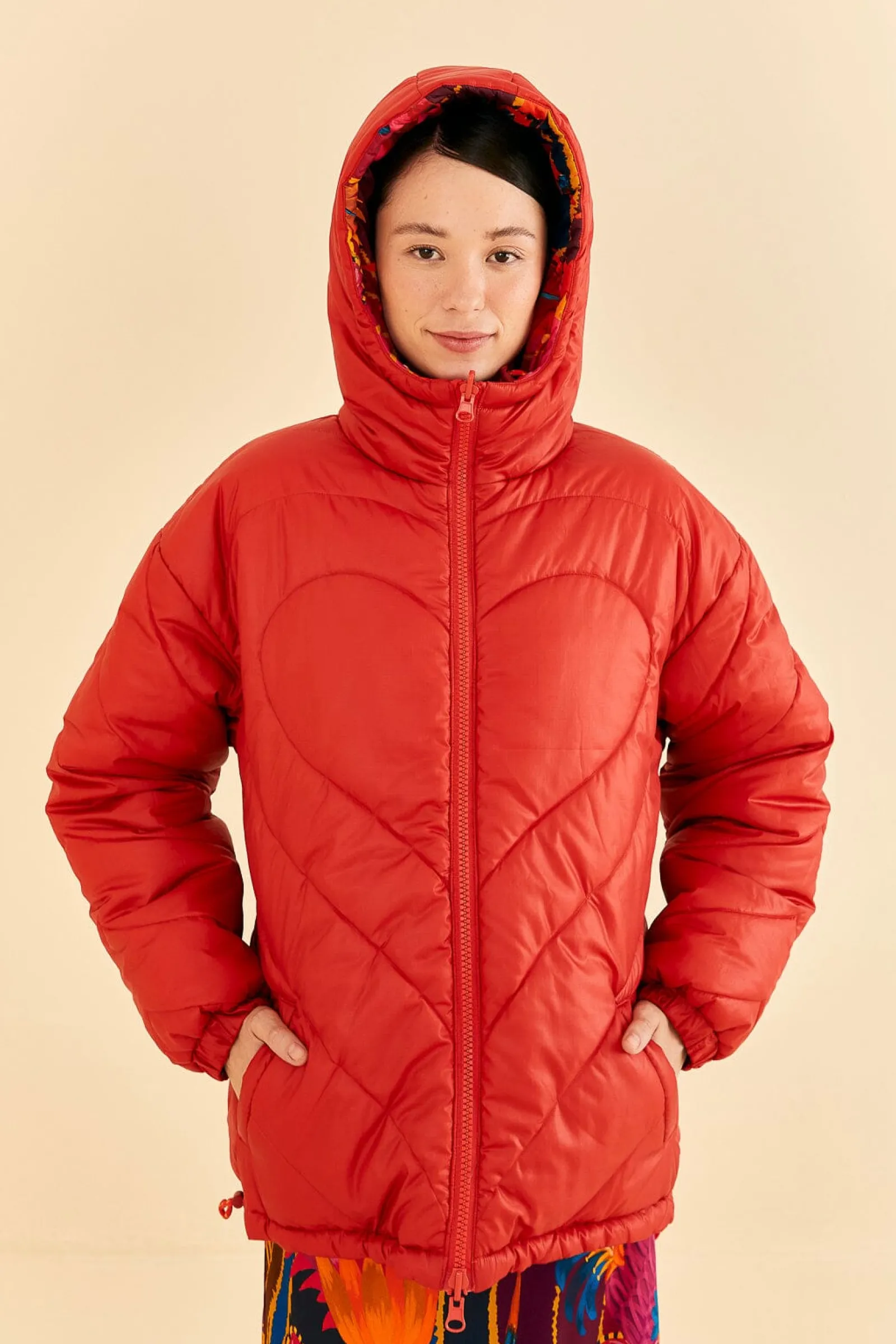 VINTAGE WAVE REVERSIBLE PUFFER JACKET