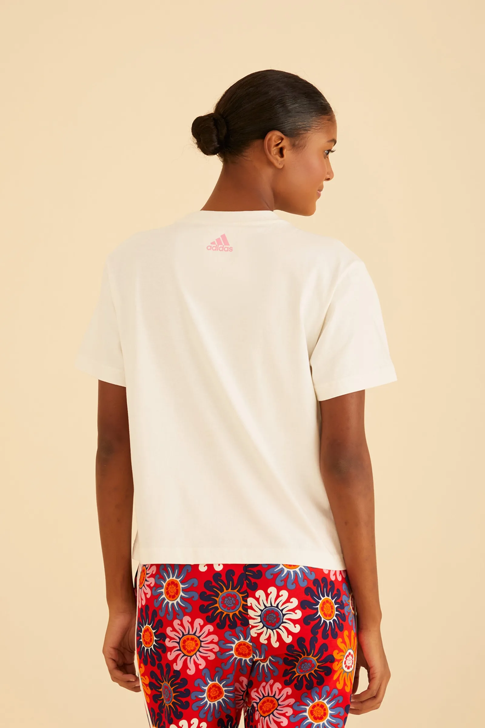 WHITE ADIDAS FARM GFX TEE