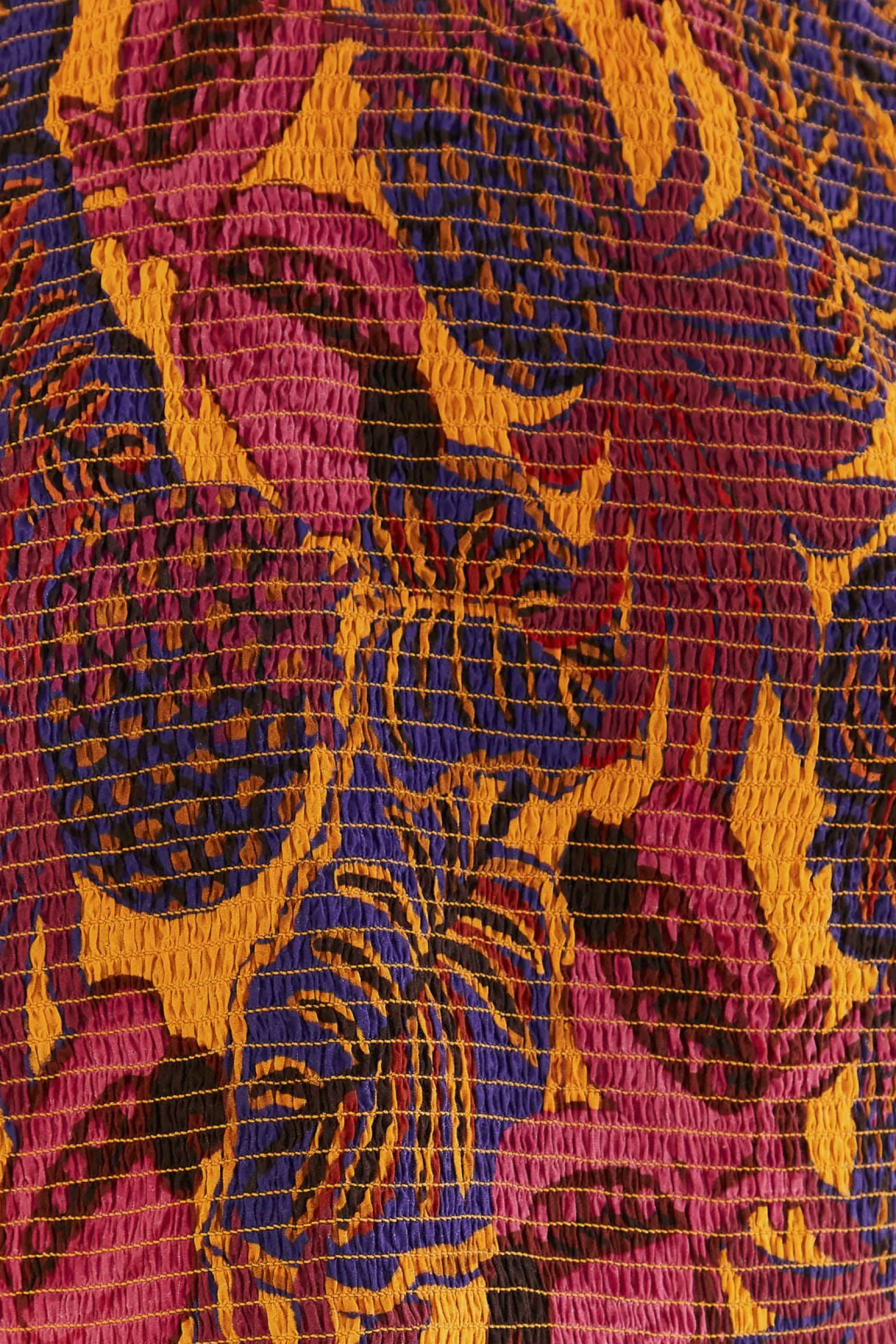 YELLOW FRUIT DREAM LONG SLEEVE BLOUSE