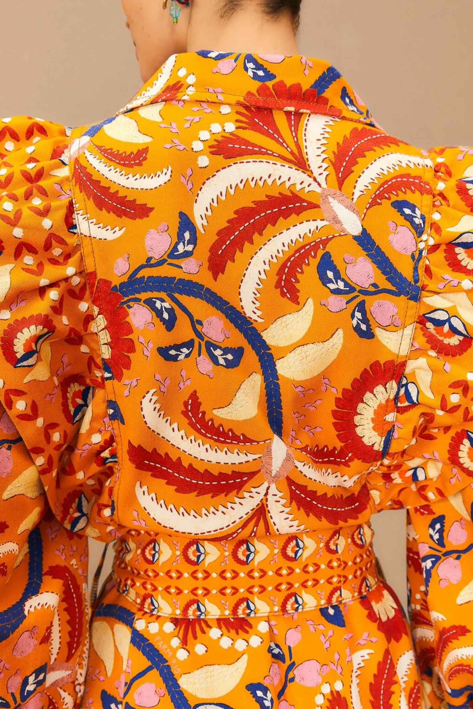 YELLOW PALMS PARTY MIDI DRESS